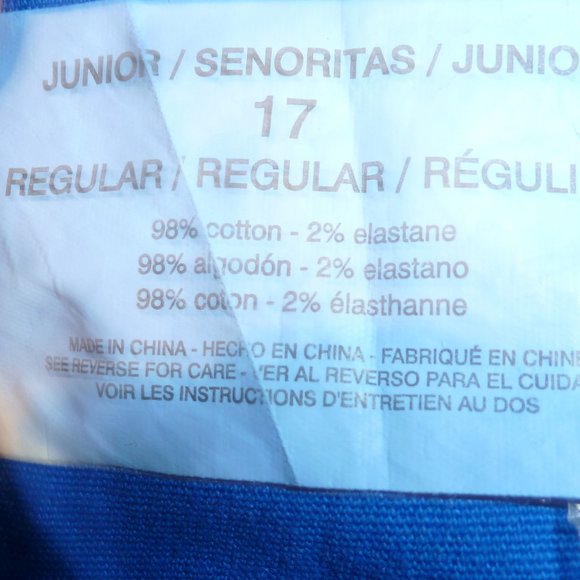 LEI Ashley LOW RISE Red, White, and Blue Tie-Dyed Denim Shorts Sz 17 - Picture 9 of 13